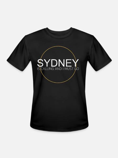 sydney saying - Men's Moisture Wicking Performance T-Shirt - black