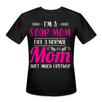 Soap Making - Men's Moisture Wicking Performance T-Shirt - black - Front - Jackson (183cm)