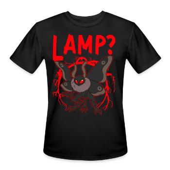 Mothman Cryptid Folklore - Men's Moisture Wicking Performance T-Shirt - black - Front - Jackson (183cm)