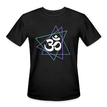 meditation - Men's Moisture Wicking Performance T-Shirt - black - Front - Jackson (183cm)