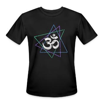meditation - Men's Moisture Wicking Performance T-Shirt - black - Front - Jackson (183cm)
