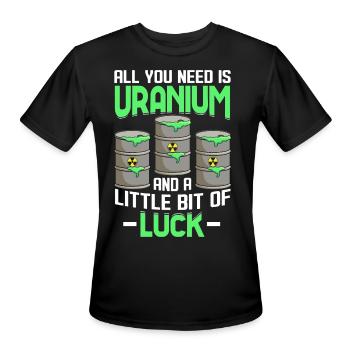 Funny Nuclear Power Plant Engineer - Men's Moisture Wicking Performance T-Shirt - black - Front - Jackson (183cm)