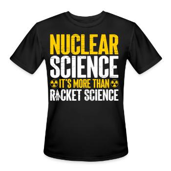 Nuclear Engineer - Men's Moisture Wicking Performance T-Shirt - black - Front - Jackson (183cm)