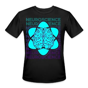 Neuroscience Neurology Neurologist Retro - Men's Moisture Wicking Performance T-Shirt - black - Front - Jackson (183cm)
