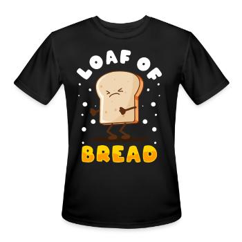 Bread Baking Bread Maker - Men's Moisture Wicking Performance T-Shirt - black - Front - Jackson (183cm)