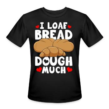 Bread Baking Bread Maker - Men's Moisture Wicking Performance T-Shirt - black - Front - Jackson (183cm)