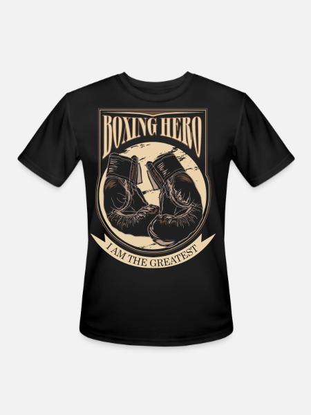 Boxing Hero - i am the greatest - Men's Moisture Wicking Performance T-Shirt - black