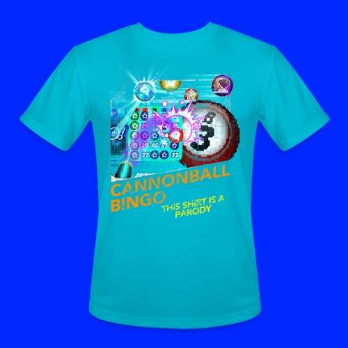 Vintage Cannonball Bingo Box Art Tee - Men's Moisture Wicking Performance T-Shirt