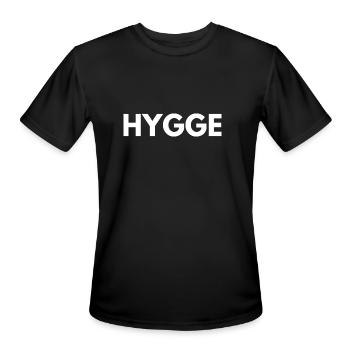 Hygge - Comfy by Design - Men's Moisture Wicking Performance T-Shirt - black - Front - Jackson (183cm)