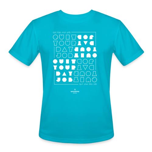 Quit upside white - Men's Moisture Wicking Performance T-Shirt