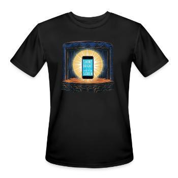 Shine Like Your Smartphone Screen - Men's Moisture Wicking Performance T-Shirt - black - Front - Jackson (183cm)