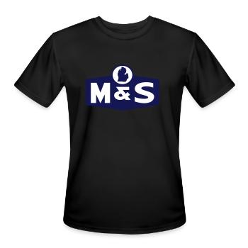 M&S Pop T-shirt - Men's Moisture Wicking Performance T-Shirt - black - Front - Jackson (183cm)