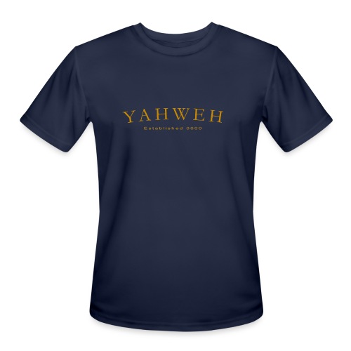 Yahweh Established 0000 in Gold - Men's Moisture Wicking Performance T-Shirt