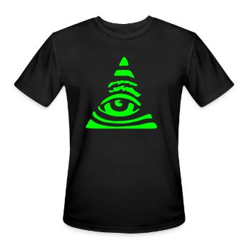 all seeing eye - Men's Moisture Wicking Performance T-Shirt - black - Front - Jackson (183cm)