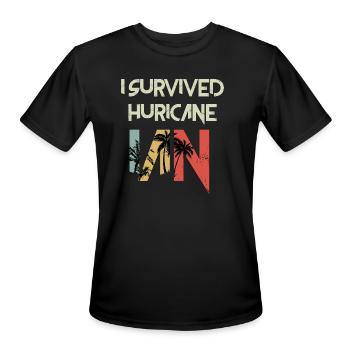Hurraicane Ian - Men's Moisture Wicking Performance T-Shirt - black - Front - Jackson (183cm)