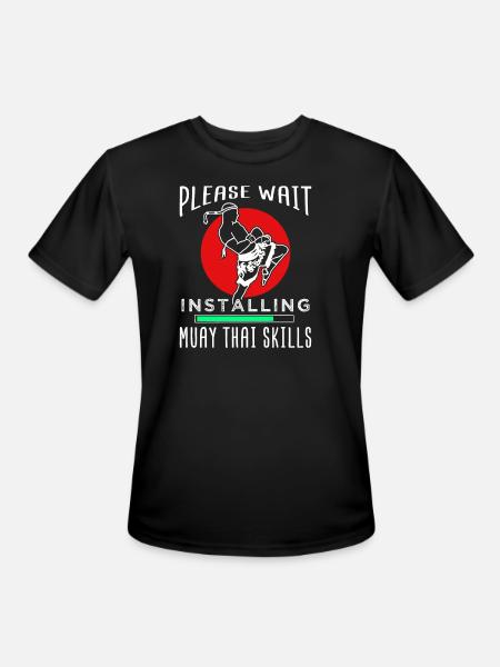Muay Thai - Men's Moisture Wicking Performance T-Shirt - black