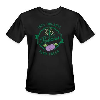 Organic Member Berries - Men's Moisture Wicking Performance T-Shirt - black - Front - Jackson (183cm)