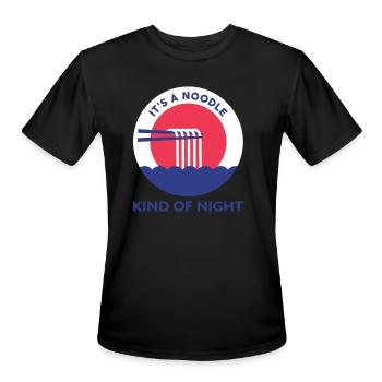 Its a Noodle Kınd Of Nıght - Men's Moisture Wicking Performance T-Shirt - black - Front - Jackson (183cm)