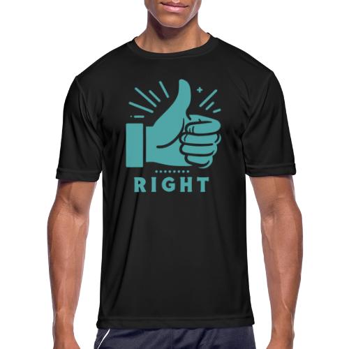 Right - Men's Moisture Wicking Performance T-Shirt