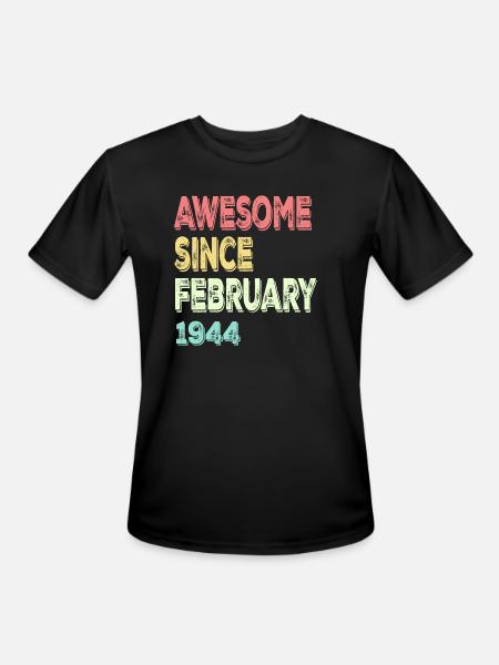 Awesome Since March 1944 - Men's Moisture Wicking Performance T-Shirt - black