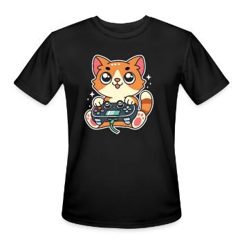 Joy Games - Men's Moisture Wicking Performance T-Shirt - black - Front - Jackson (183cm)