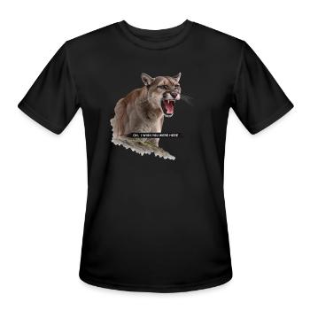 Miss You (Like a Puma Misses Lunch) - Men's Moisture Wicking Performance T-Shirt - black - Front - Jackson (183cm)