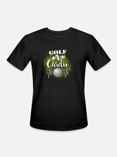 Golf Is My Cardio - Men's Moisture Wicking Performance T-Shirt - black
