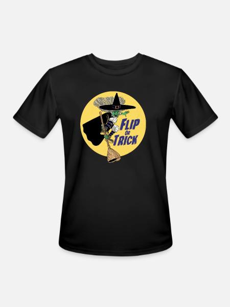 Witch Skater - Men's Moisture Wicking Performance T-Shirt - black
