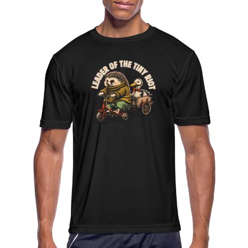 Leader of the Tiny Riot Design - Men's Moisture Wicking Performance T-Shirt