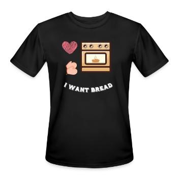 Microwave Simplifying meal prep, one button at a t - Men's Moisture Wicking Performance T-Shirt - black - Front - Jackson (183cm)