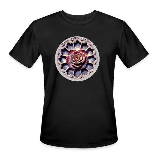 Easter Rose Resurrection T Shirt, Spring Gift - Men's Moisture Wicking Performance T-Shirt