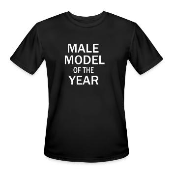 Male Model Of The Year Zoolander - Men's Moisture Wicking Performance T-Shirt - black - Front - Jackson (183cm)