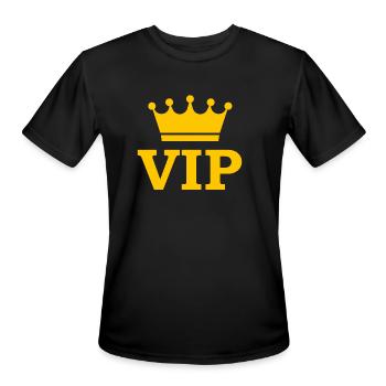 Funny VIP Very Important Person - Men's Moisture Wicking Performance T-Shirt - black - Front - Jackson (183cm)