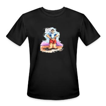 Fat Boy - Men's Moisture Wicking Performance T-Shirt - black - Front - Jackson (183cm)
