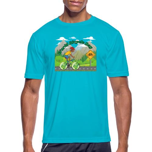 world bicycle day - Men's Moisture Wicking Performance T-Shirt