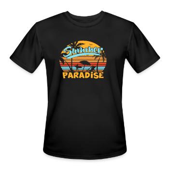 Summer Paradise - Men's Moisture Wicking Performance T-Shirt - black - Front - Jackson (183cm)