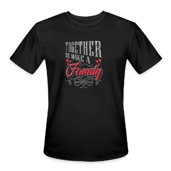 Family Meal Security - Men's Moisture Wicking Performance T-Shirt - black - Front - Jackson (183cm)