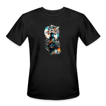 Igniting new forms: the most powerful forms of vit - Men's Moisture Wicking Performance T-Shirt - black - Front - Jackson (183cm)