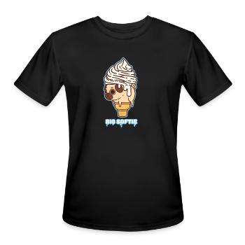 Big Softie - Men's Moisture Wicking Performance T-Shirt - black - Front - Jackson (183cm)