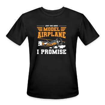 Model Flight Remote Control - Men's Moisture Wicking Performance T-Shirt - black - Front - Jackson (183cm)