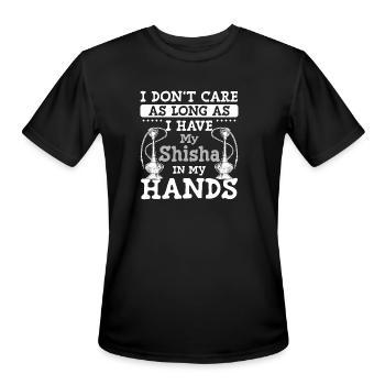 Hookah Smoking - Men's Moisture Wicking Performance T-Shirt - black - Front - Jackson (183cm)