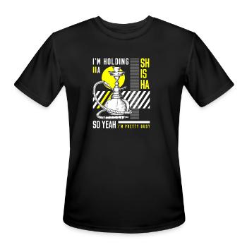 Shisha Pipe Smoking - Men's Moisture Wicking Performance T-Shirt - black - Front - Jackson (183cm)