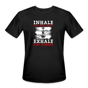 Shisha Chillig Smoking - Men's Moisture Wicking Performance T-Shirt - black - Front - Jackson (183cm)