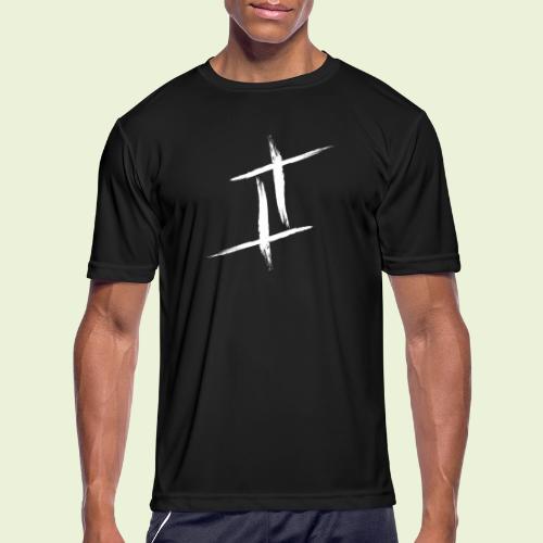 Cross White Letters - Men's Moisture Wicking Performance T-Shirt