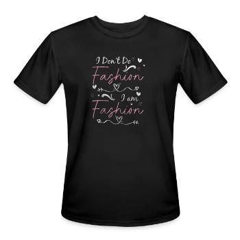 Fashion Fashion Outfit Street Art - Men's Moisture Wicking Performance T-Shirt - black - Front - Jackson (183cm)