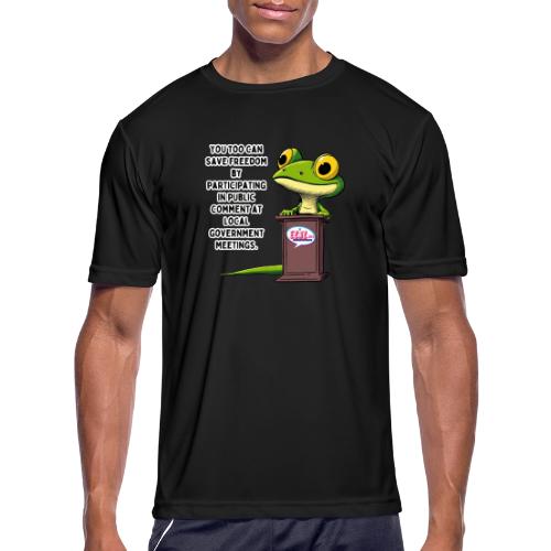 Public Comment Lizard Design - Men's Moisture Wicking Performance T-Shirt