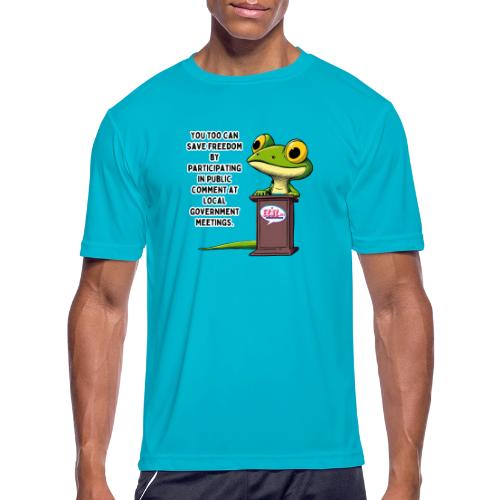 Public Comment Lizard Design - Men's Moisture Wicking Performance T-Shirt