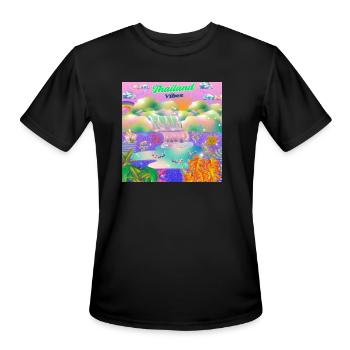 Thailand A Land of Paradise. - Men's Moisture Wicking Performance T-Shirt - black - Front - Jackson (183cm)