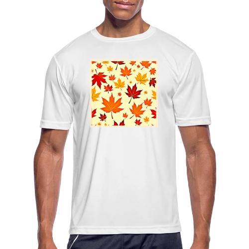 Seamless Fall Foliage Design - Men's Moisture Wicking Performance T-Shirt