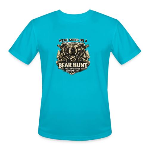 BEAR HUNT - Men's Moisture Wicking Performance T-Shirt